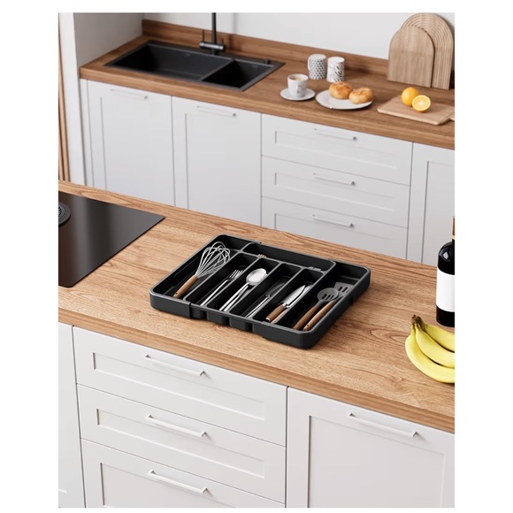 Black Kitchen Cutlery Organizer - Picture 3 of 3